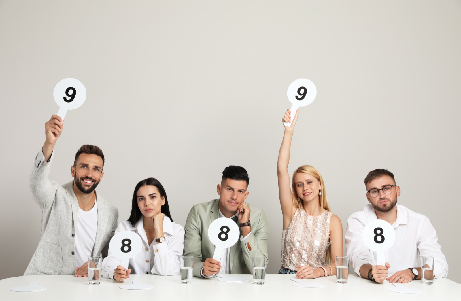 Jury bei der Bewertung